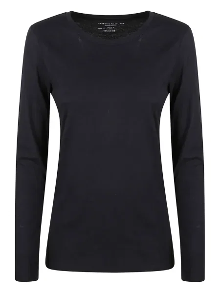 Top Majestic Filatures lung negru