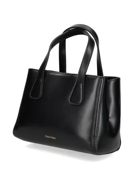 Geantă de mână Calvin Klein cu autograf negru