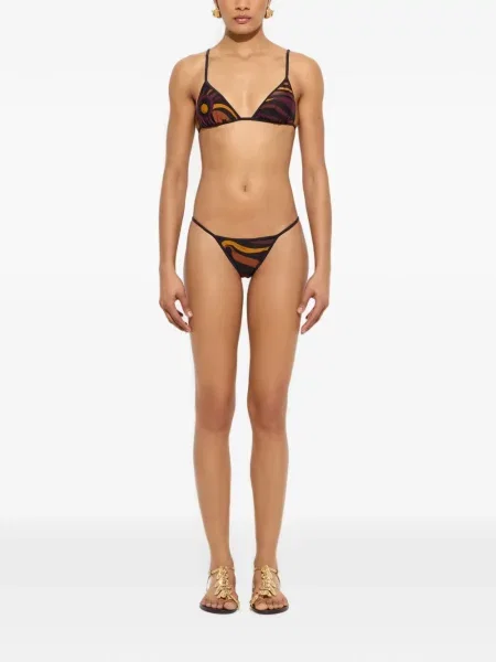 Bikini Pucci cu imagine negru