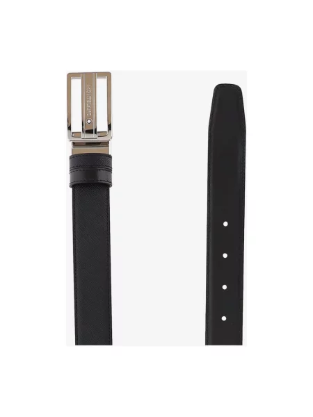 Pasek Montblanc skórzany czarny