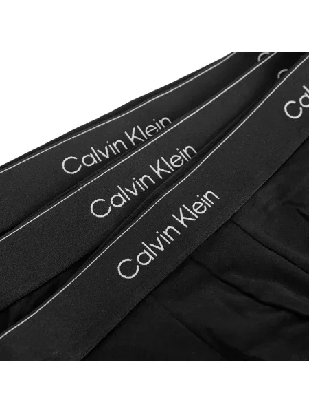 Slipy z elastycznym pasem z logo w zestawie 3 szt. Calvin Klein Underwear czarny
