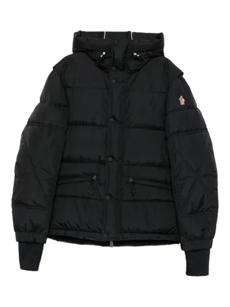 Geacă Moncler cu glugă negru