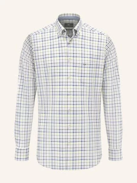 Fynch-Hatton Košile Regular Fit zelená / světle růžová žlutá