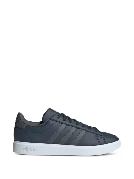 Cămașă Adidas din jerseu cu dungi albastru