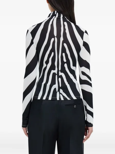Top Ferragamo cu imagine negru