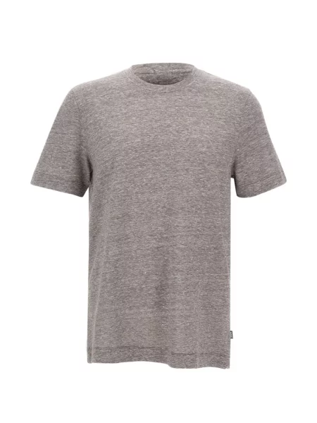 Tricou Boss cu decolteu rotund gri