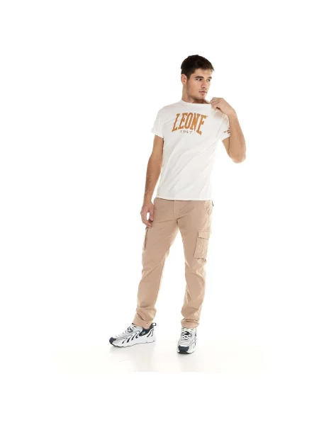 Scurt tricou Leone 1947 cu mâneci scurte alb