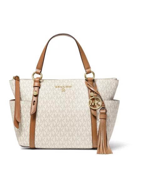 Torebka Michael Michael Kors z autografem beżowa