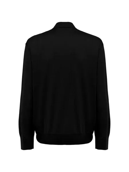 Lung tricou polo Laneus negru