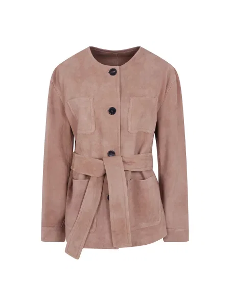 Kurtka Max Mara Studio zamszowa beżowa