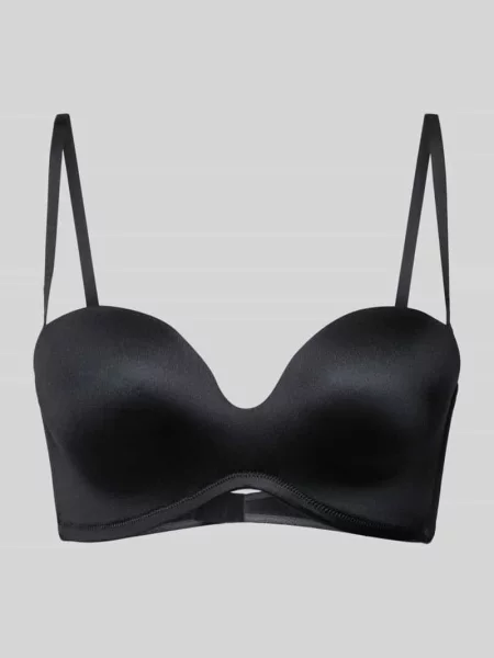 Biustonosz z fiszbinami i regulowanymi ramiączkami model ‘SUBLIME SCULPT’ Dorina czarny