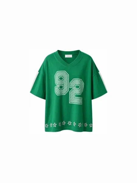 Kamila Šikl Tricou verde alb