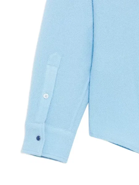 Kašmírová košile God's True Cashmere modrá