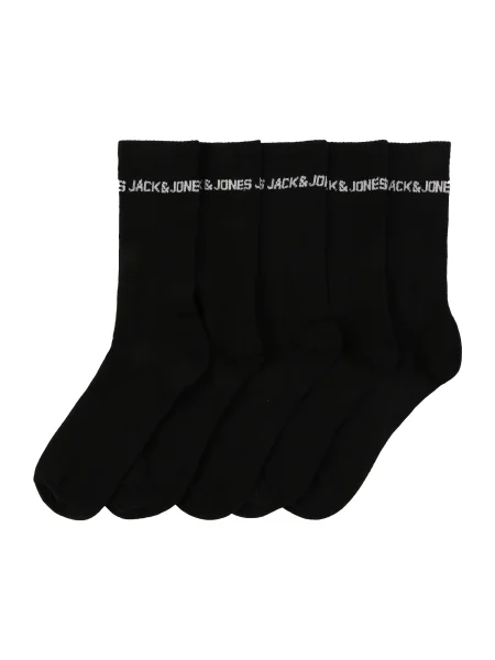 JACK & JONES Șosete / alb negru
