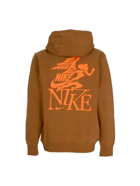 Bluza z kapturem Nike z kapturem pomarańczowa