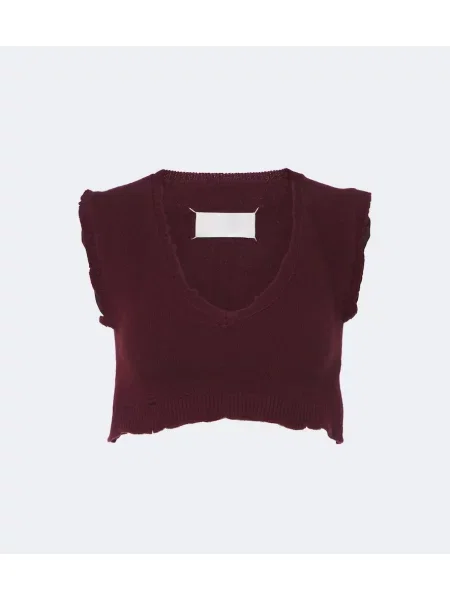 Decupat vestă Maison Margiela de lână
