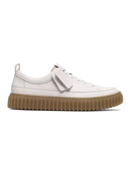 Półbuty Clarks skórzane białe