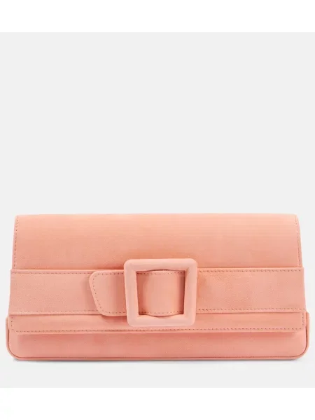 Pisemska torbica Manolo Blahnik iz semiša roza