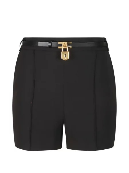 Cu centură pantaloni scurți Elisabetta Franchi negru