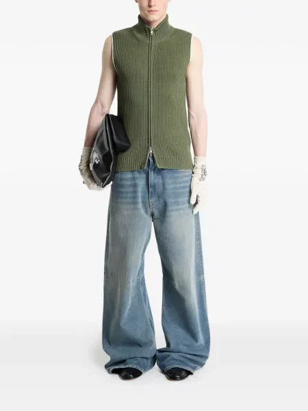 Vestă Mm6 Maison Margiela tricotate verde
