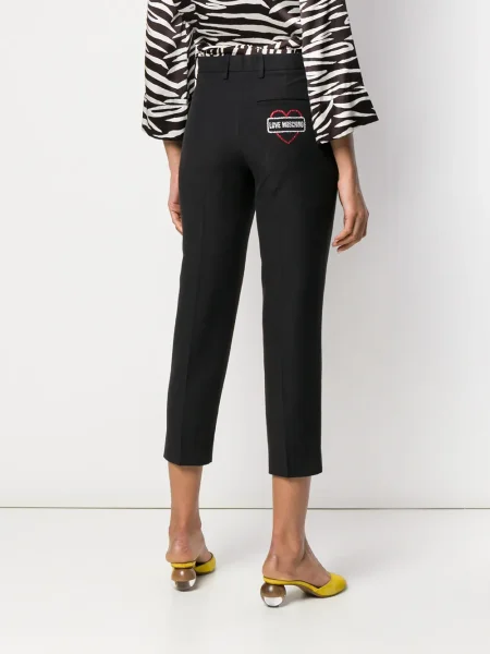 Cropp pantaloni Love Moschino negru