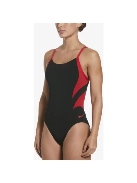 Strój kąpielowy Nike Swim Hydrastrong Fly One Piece czerwony 26 czarny