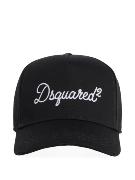 Шапка с козирки Dsquared2 черно