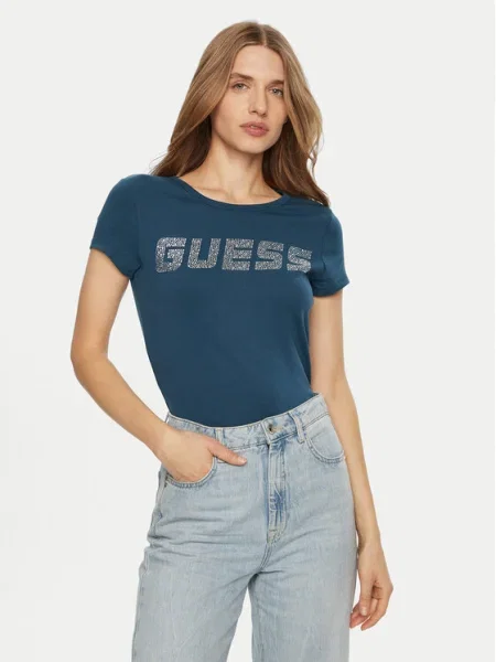 Guess Tricou albastru