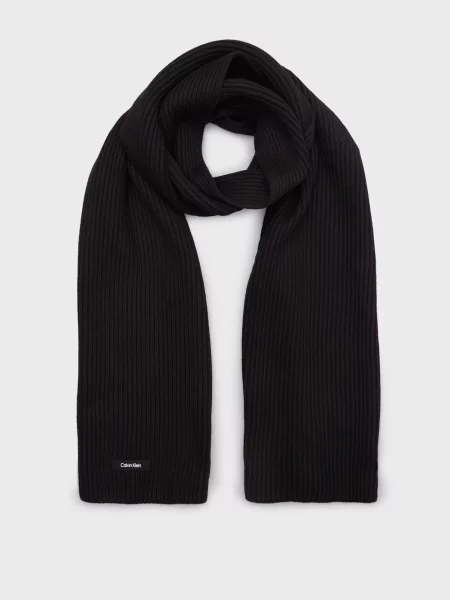 Классический шарф Calvin Klein черный