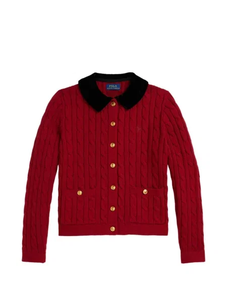 Kardigan dziecięcy Polo Ralph Lauren czerwony