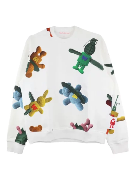 Hanorac Walter Van Beirendonck cu imagine alb