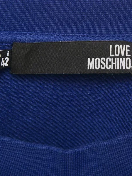 Hanorac Love Moschino cu model floral cu imagine albastru