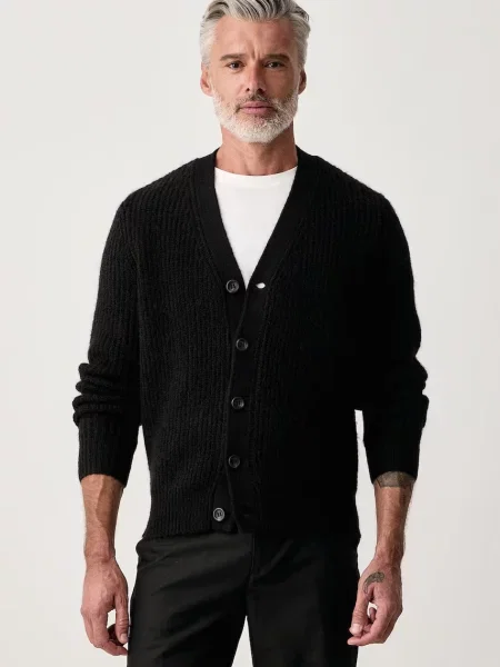 Guess cardigan pentru bărbați NICHOLAS negru