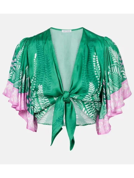 Cropp top Poupette St Barth din satin verde