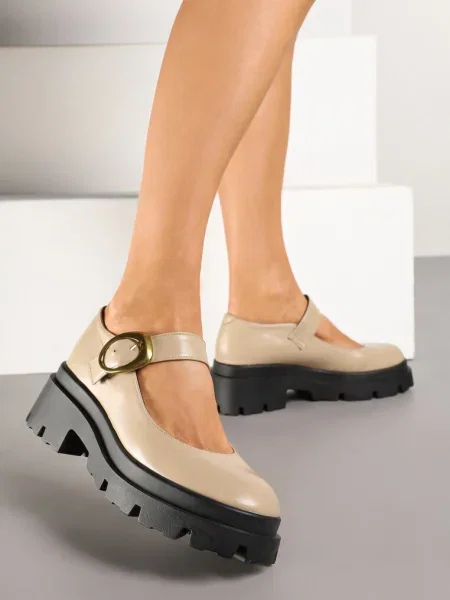 Pantofi casual Zinida bej
