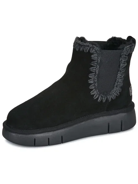 Semišové chelsea boots Mou čierna