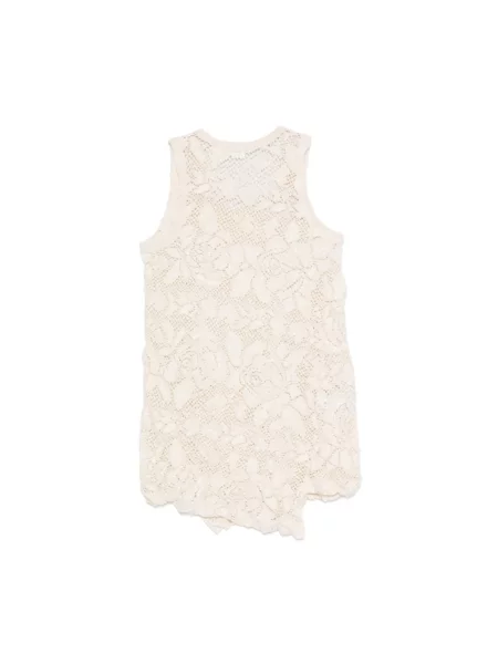 Top Comme Des Garcons bez rękawów beżowy