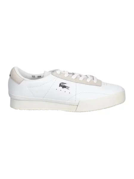 Sneakersy Lacoste zamszowe białe