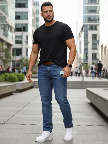 Pantaloni Dstreet albastru