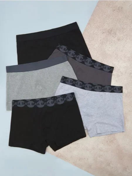 Sinsay Bokserki Classic 5 pack szary