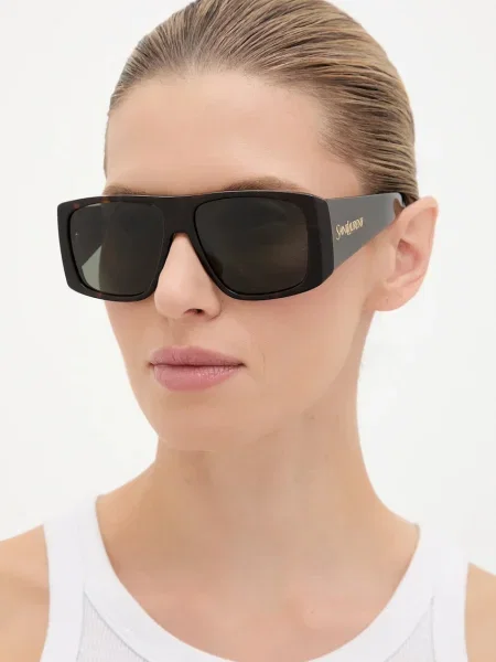 Слънчеви очила Saint Laurent SL кафяво