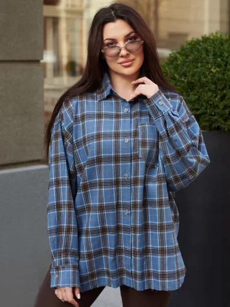 Сорочка Jadone Fashion Sorochka_Rani_blueN бавовна/поліестер блакитний