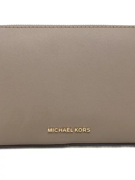 Portofel Michael Michael Kors cu volane plisat de lână negru