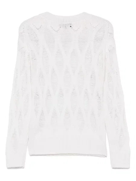 Pulover Wild Cashmere din cașmir alb