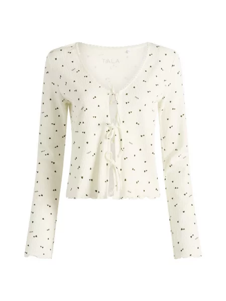 Sweter Tala z nadrukiem wiązany