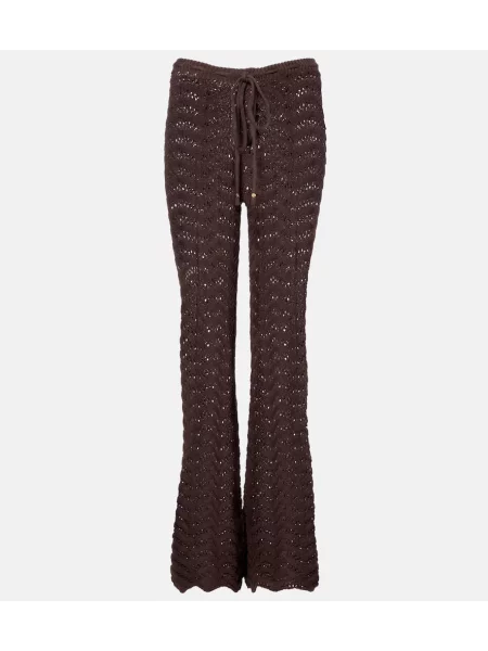 Pantaloni Bananhot tricotate maro