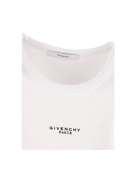 Top Givenchy bez rękawów biały