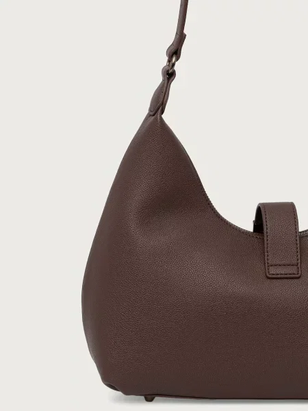 Кожаная сумка хобо Steve Madden