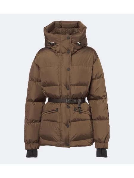 Lyžařská bunda Moncler Grenoble hnědá