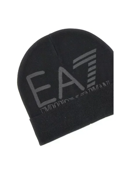 Czapka Emporio Armani Ea7 z logo czarna